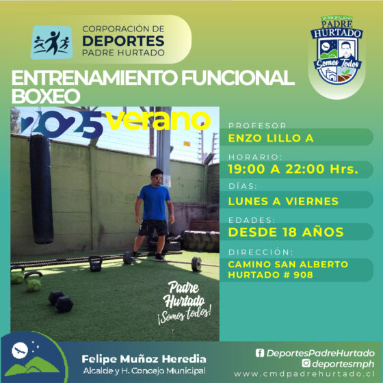 TALLER DE ENTRENAMIENTO FUNCIONAL – BOXEO