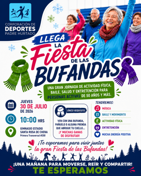 La Fiesta de las Bufandas reunirá a las personas mayores en una jornada de alegría y movimiento