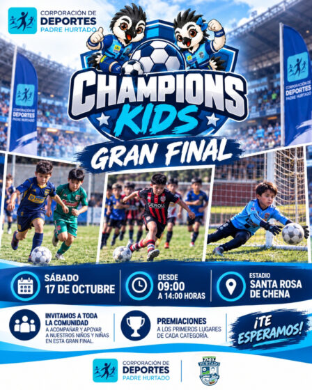 Champions Kids 2026 se prepara para vivir su gran final en Padre Hurtado